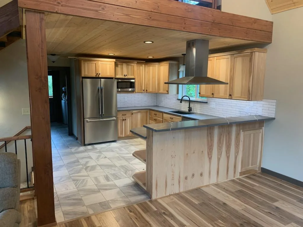 Custom timber kitchen interior by OJEG Construction